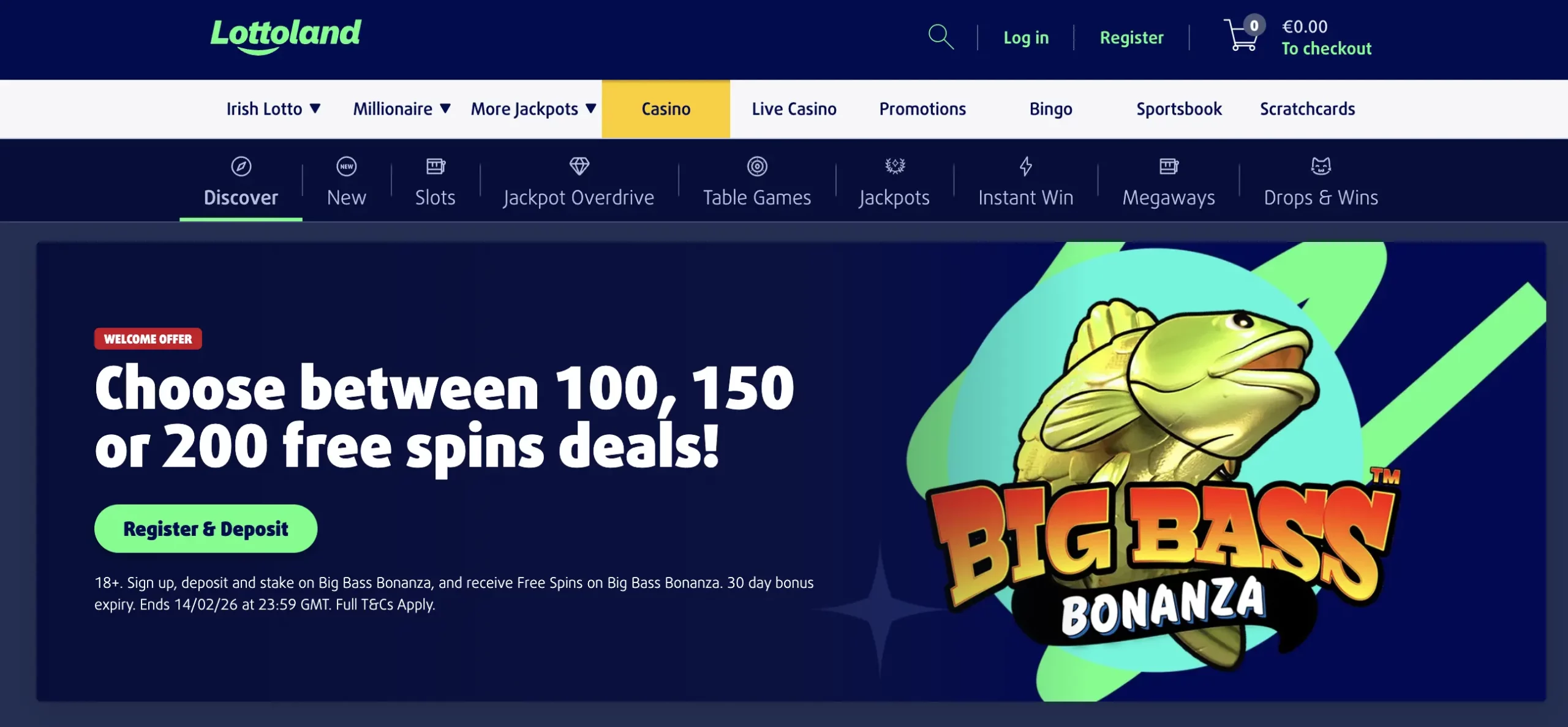 Lottoland Casino Review with 500 eur and 200 free spins