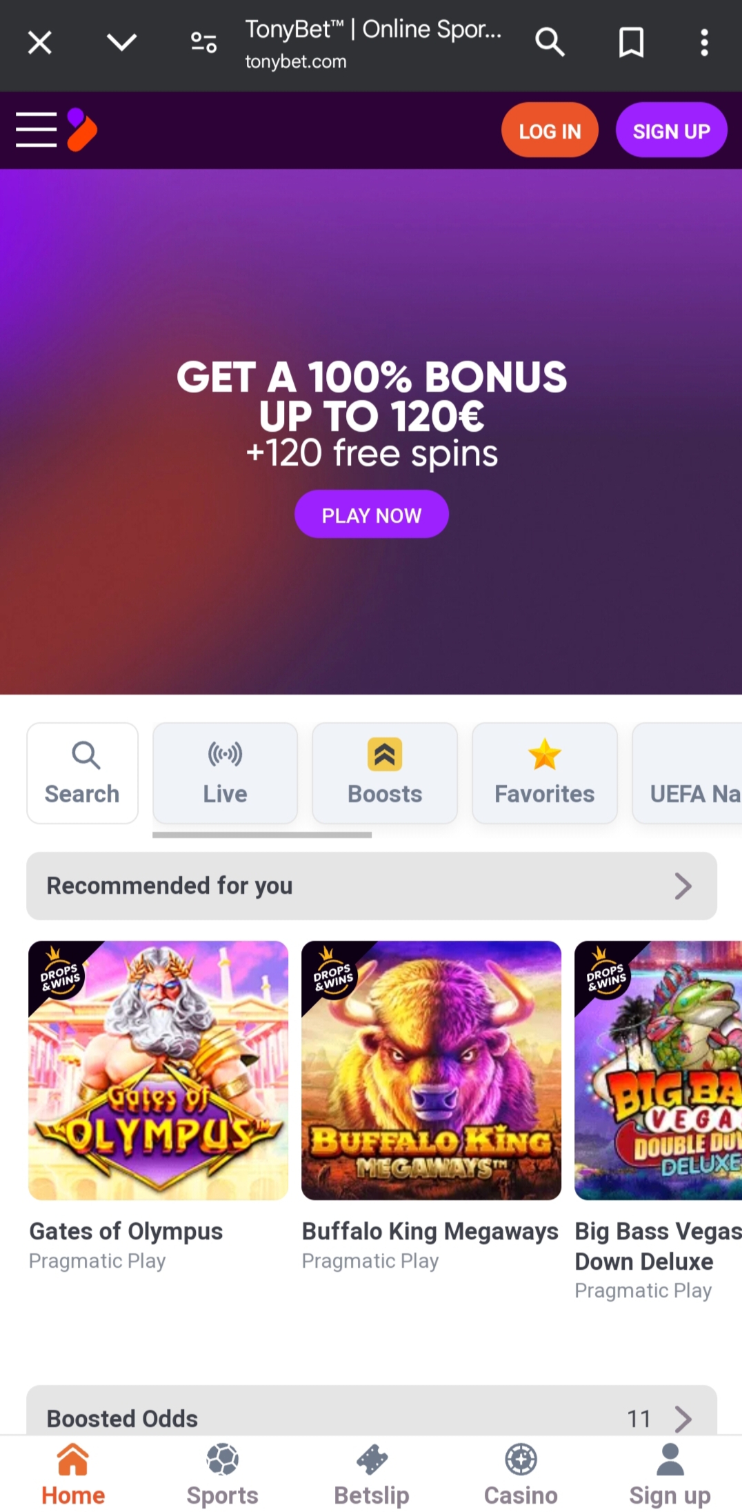 Tonybet - Best betting sites Ireland