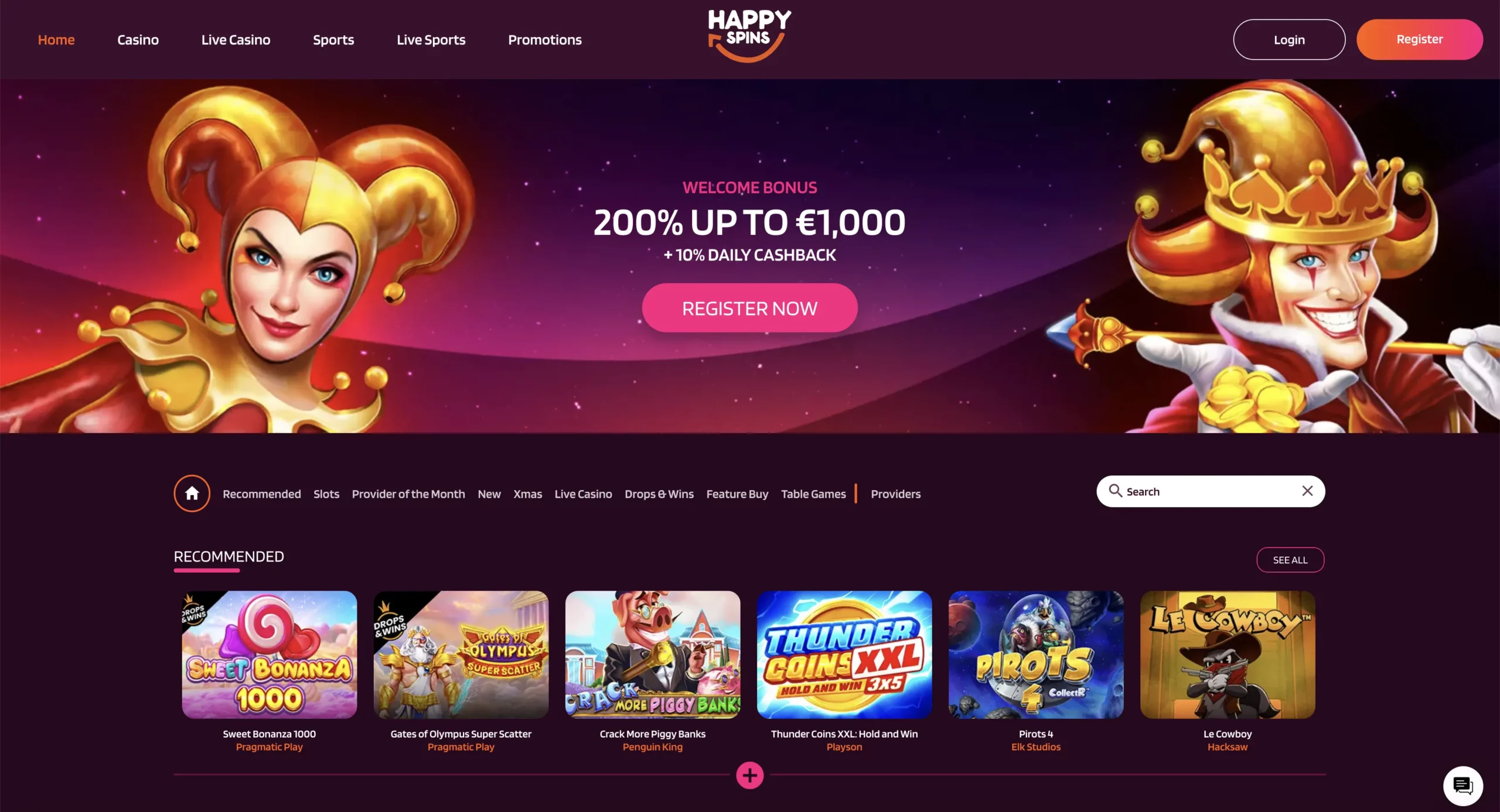 Happyspins casino review