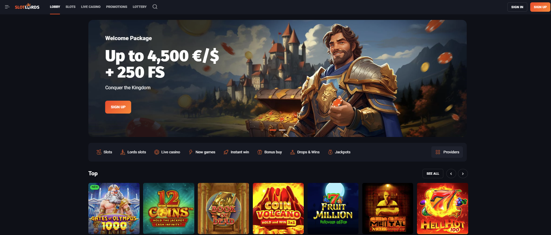 Slotlords casino Ireland