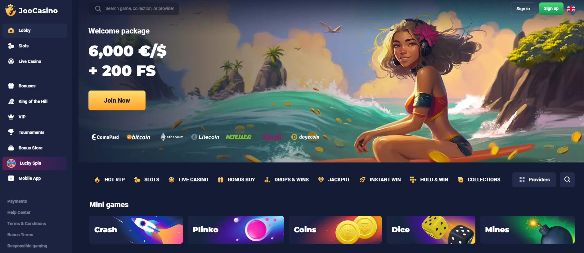 joo casino bonus