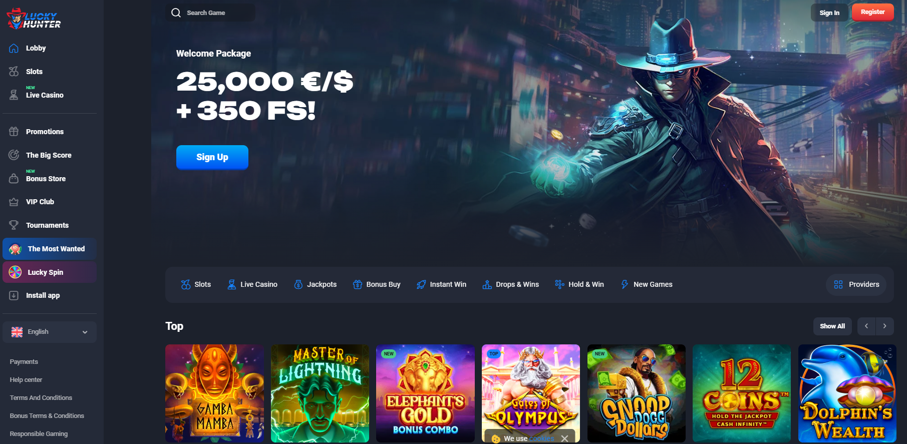 lucky hunter casino