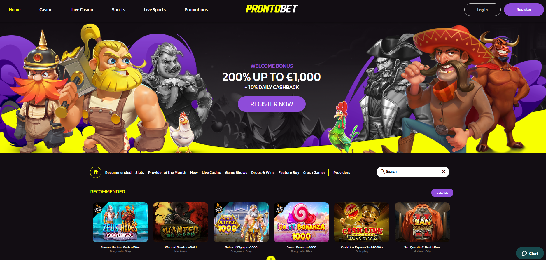 prontobet casino