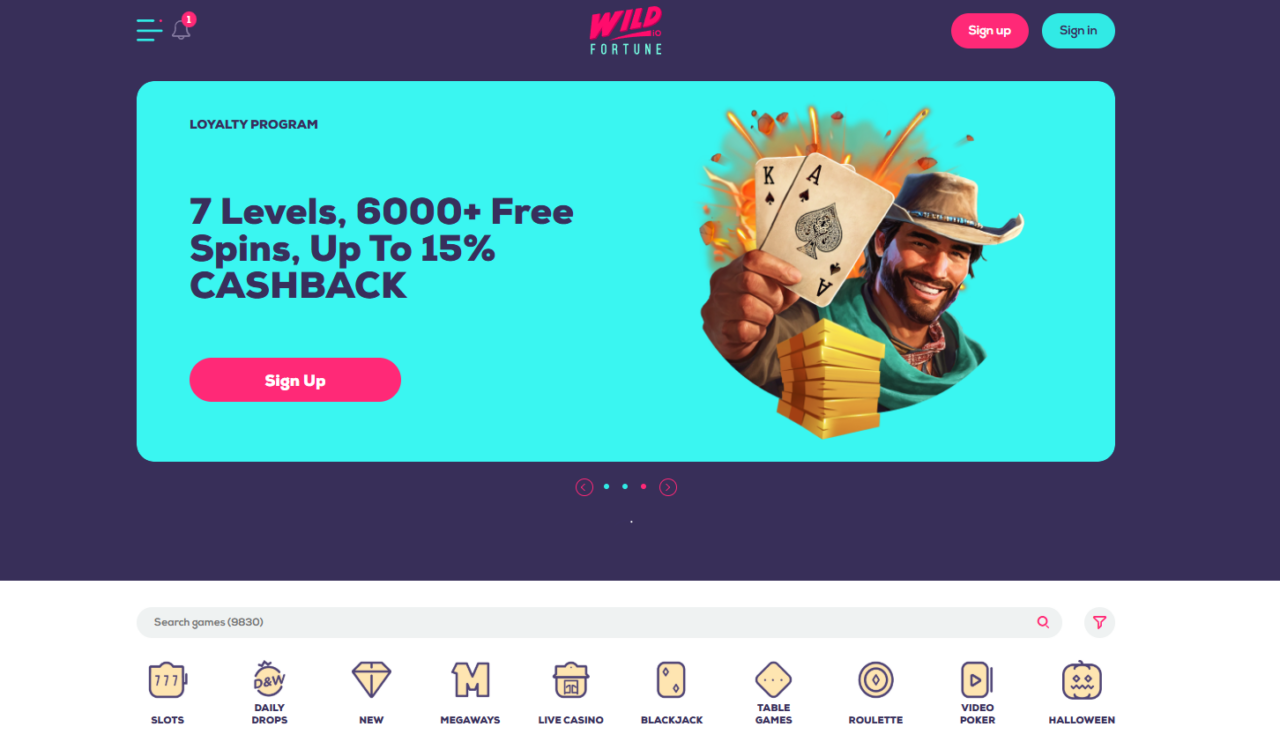 wildfortune casino bonus