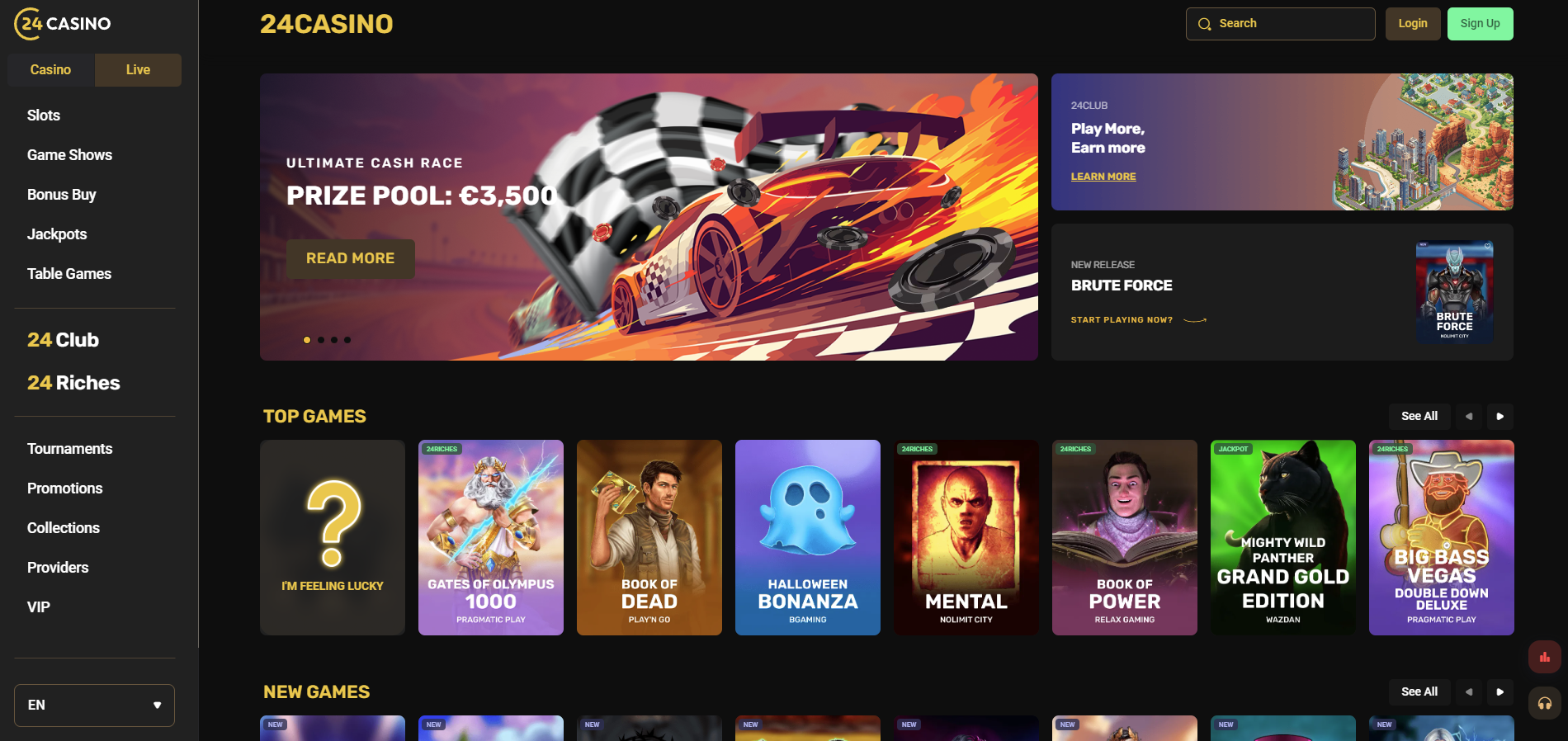 24Casino - Best Online Casinos in Ireland with Free Spins No Deposit