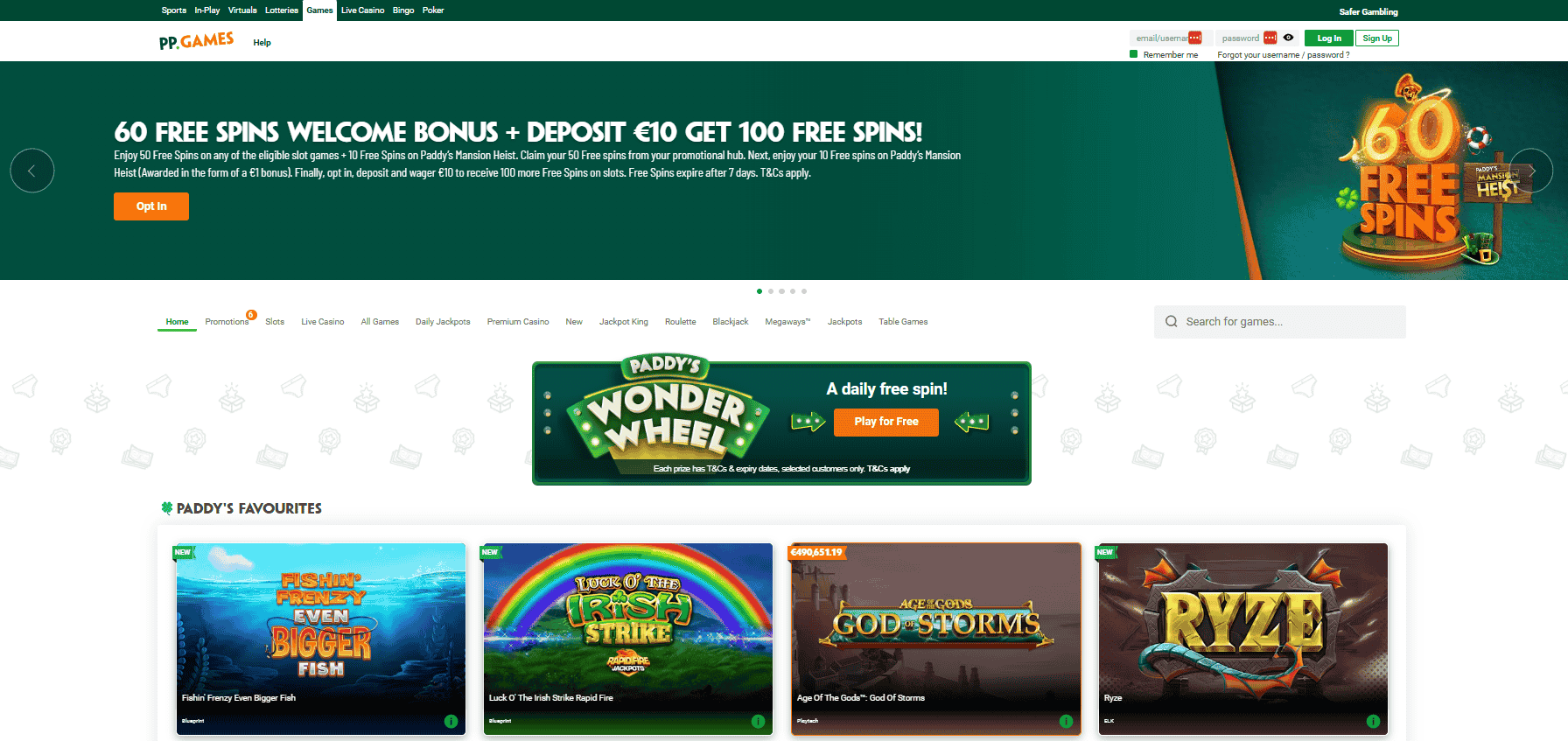 Paddy Power Games